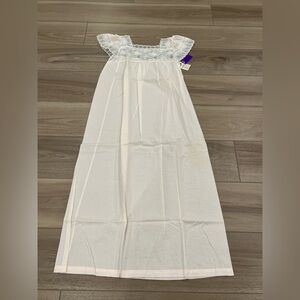 NWT Bert Yelin for Iris Vintage Pink Cottagecore Nightgown M Made USA Long Lace